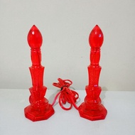 Lampu Altar Sembahyang Lampu Sembahyang Tinggi 21cm Lampu Merah Sembahyang Lampu LED Sembahyang Lamp
