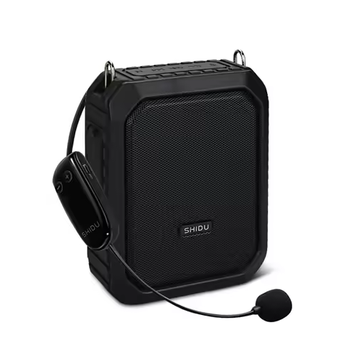SHIDU M800 18W Portable Wireless Voice Amplifier for Teachers UHF Microphone Waterproof Bluetooth Sp