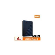 WD My Passport for Mac 2.5吋USB-C行動硬碟(4TB)(台灣本島免運費)(多色可選擇)