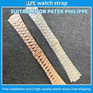 Apply To PATEK PHILIPPE NAUTILUS Men Convex Stainless Steel Watch Strap 5711 5712 5726 5980 , 25*13m