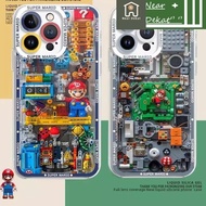 HJcolorManyArtWedge Casing Cute Super Mario Bro Game Case For Xiaomi Redmi Note 13 Pro 12 11 10 Plus