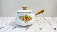 法式火鍋鍋復古花卉琺瑯白色平底鍋 Corning Ware Spice of Life