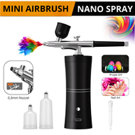 Mini Air Brush Kompresor mesin Semprot Cat Mini Nano Mist Injector Mini Air Brudh Spray