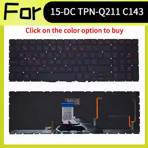 New Backlight Keyboard For HP OMEN 15-DC 15T-DC 15-DH TPN-Q211 TPN-C143