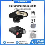 NEEWER Z160 Mini Camera Flash แฟลชกล้อง Speedlite โหมด A/M 22Ws GN14 6000K สำหรับ Canon Nikon Sony F