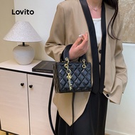(New) Lovito Elegant Metal Buckle Small Shoulder Bag for Women LFA94118 (New) Lovito Gelang Pinggang