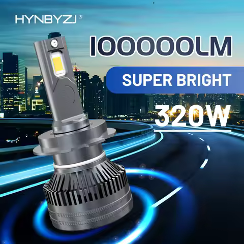 HYNBYZJ H7 H4 LED H11 320W Car Headlight Bulbs H1 H8 H9 HB4 HB3 9005 9006 9012 Turbo LED auto fog li