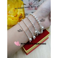 Gelang tangan biji sawi Perak 990&925足银&纯银锣珠手链/Bracelet Silver 925 for women