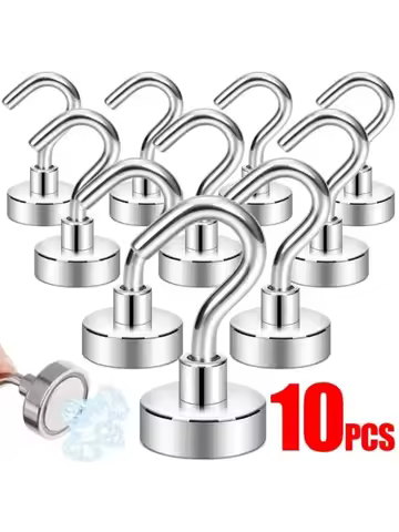 Magnet Ring Multipurpose Storage Hook Stainless Steel Home Hook Bathroom Hook Kitchen Garden Magneti