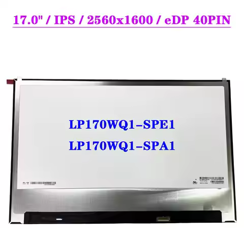 17" Laptop LCD Screen LP170WQ1-SPE1 Fit LP170WQ1-SPA1 For LG Gram 17Z990 IPS QHD 2560x1600 Display P