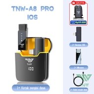 TNW-A9Pro/A8Pro Microphone Wireless Mic Wireless clip on Microphone youtuber suara jernih Mic bluetooth Tanpa kapel mic wireless original 2 mic untuk Live Vlog Youtube Tiktok