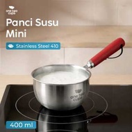Mini Sauce Pan Stainless Steel 410 Dual Drainage 400ml - Silver
