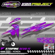 REVO FI STIKER STRIPING PREMIUM MOTOR KEREN LIS VARIASI REVO FI STIKER MOTOR HONDA DESAIN RACING G.1