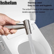 HSHELAN High Pressure Spray, Silver 304 Stainless Steel Booster Faucet, Women's Washing|Pressurized Hand Bidet Faucet