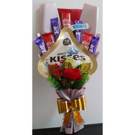 Chocolate Bouquet – Kisses, KitKat & Zip