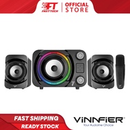 [NEW MODEL 2024] VINNFIER ECCO 7 BTU Multimedia Speaker with Free Wireless Mic, Bluetooth & FM Radio