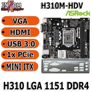 Mobo Motherboard H310 DDR4 1151 Support Gen 8 Coffee Lake
