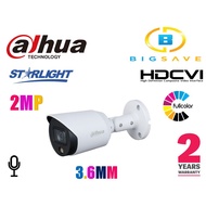 DAHUA 2MP ANALOG HAC-HFW1239T-A-LED FULL COLOR HDCVI MICROPHONE(BUILT-IN MIC) 3.6MM LENS OUTDOOR BUL