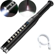 High Power Baseball Bat Flashlight ABS Usb Rechargeable LED Flashlight Self Defense Mace Light Tacti