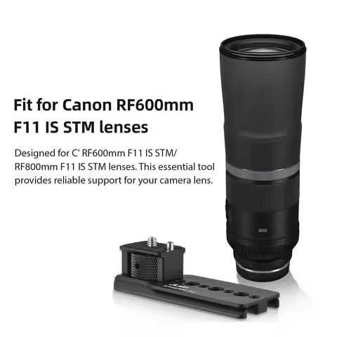 JLwin Camera Lens Tripod Mount Lens Collar Foot Tripod Holder for Canon RF600mm F11/RF800mm F11 IS S