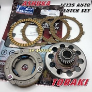 lc135 tobaki clutch set  /mangkuk auto/clutch dish/auto clutch/gaskit 4in1 lc135 clutch disc auto cl