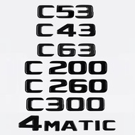 For Mercedes Benz C Class 4Matic 3D ABS Car Rear Tail Trunk Letters Emblem Badge Sticker W204 W205 C