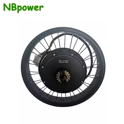 NBpower/QS205 150mm Dropout 72V 3000W 5000W 50H V3 Electric Fat Bike Rear Motor Wheel Ebike Brushles