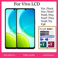 Original For Vivo Y01 Y01A Y02 Y02T Y02S Y03 Y03T Y04 Y04S Y3 Y3S LCD Display Touch Screen With Fram