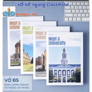 10 Classmate notebooks with horizontal lines, waterproof matte cover, 80 million/120 million/200 mil