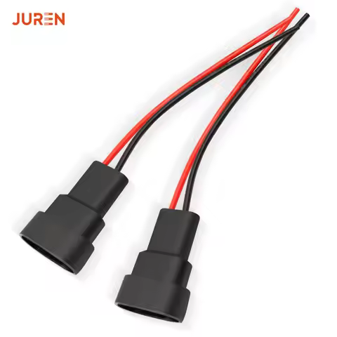 2pcs 9005 HB3 9006 HB4 Bulb Socket Male Adapter Connector for Headlight Fog Lamp