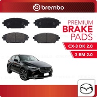 BREMBO Front Pads (L+R) - Mazda 3 BM BN 2.0 2.2D 2.5 CX-3 DK 1.5 1.8 2.0 CX-30 DM DT ED 2.0 AWD