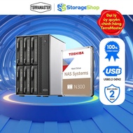 DAS TerraMaster D6-320 6-bay Storage device Combo + Toshiba NAS N300 HDD- Storage Shop