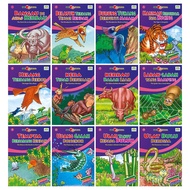 Siri Delima Koleksi Cerita Haiwan (12 Buku dalam 1 set) BM+BI Buku Cerita Kanak-Kanak Prasekolah Kindergarden