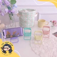 Mini chair for phone, mini plastic phone chair