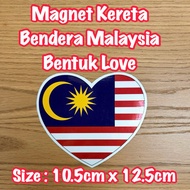 Car Magnet Love & Country Flag Shaped ️