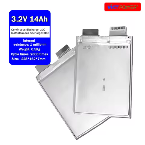 High Discharge Lithium Ion Polymer 3.2v 8ah 14ah A123 14ah Lfp Grade a Deep Cycle Storage Lifepo4 Po