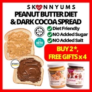 SKINNY Peanut Butter No Sugar and Salt NUTASTY Peanut Butter Diet Keto Chocolate Spread Almond Butte