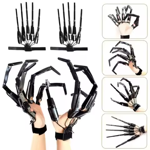 Fake Fingers Halloween Articulated Finger Cosplay Gear Skeleton Hands Finger Glove Hand Model Wearab