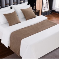 bantal sofa bed runner hotel bed scarf syal tempat tidur modern turqis - cokelat runner 240x50