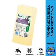 PROMEX MOZZARELLA BLOCK CHEESE 2.5KG