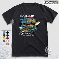 2024 fashion Channa Snakehead Keepers Chana Predator Fish T-shirt Ornamental Fish Distro Baju Aquascape Tshirt GBA894