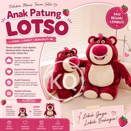 【STRAWBERRY BEAR】Ls02 Anak Patung Lotso Besar Teddy Bear Lotso Gift Lotso Bear Plushie Pillow Boneka