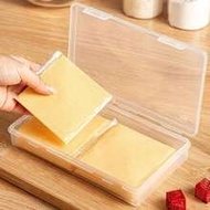 1pc Cheese Slice Storage Box, Refrigerator Storage Box, Cheese Slice Holder, Plastic Container With 