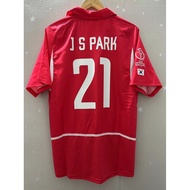 Korea Home 2002 J S PARK Top Quality Retro Soccer Jersey custom T-shirt Football Jersey