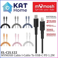 MYMOSH EL-C2L122 CABLE I-CABLE TO USB-C PD 1.2M/FAST CHARGING/30KG TEAR RESISTANCE/ CHARGE & SYNC/ 4