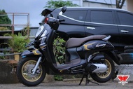Dekal Stiker motor Scoopy News motif simple kombinasi glosi elegan viral ticker Decal Scoopy New 202