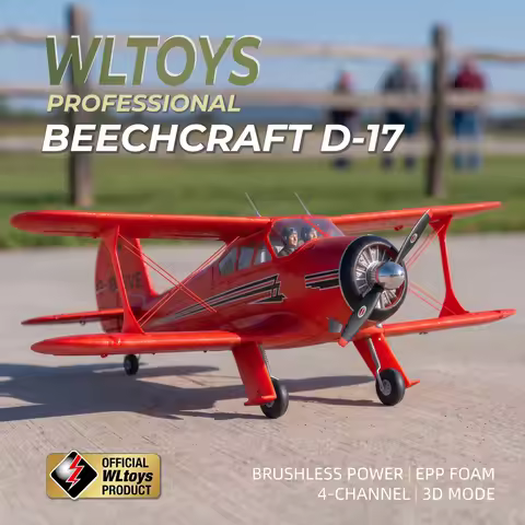 WLtoys XK A300 Beech D17S Biplane RC Airplane, 2.4G 4CH 3D/6G 1806 Brushless Motor EPP Fixed Wing RT