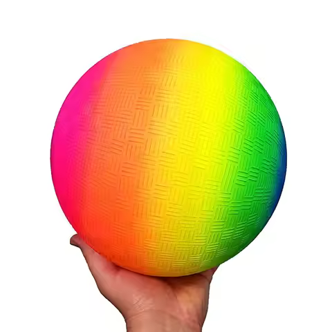 8.5 Inch Rainbow Playground Balls For Kids Kindergarten School Backyard Park Beach Fun Stuff Outdoor