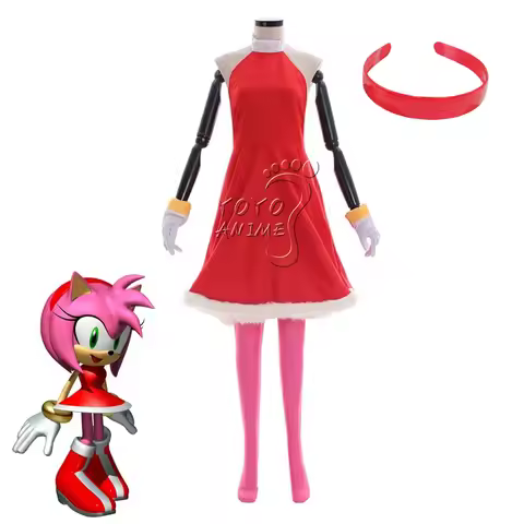 Amy Rose Stage Cosplay Costume Outfits Super Sonic Tarsnak Hedgehog For Party Role Play Uniform Dres