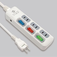 Weidian Brand 2.7m (299.7cm) 3 Open 3 Plug (2 Holes) Extension Cord CK2331-09 15A/125V/1650W Made In